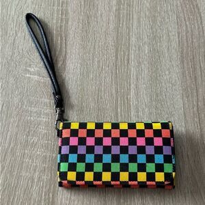 PREOWNED … CLAIRE’S Colorful “Checkered” Clutch / Wristlet